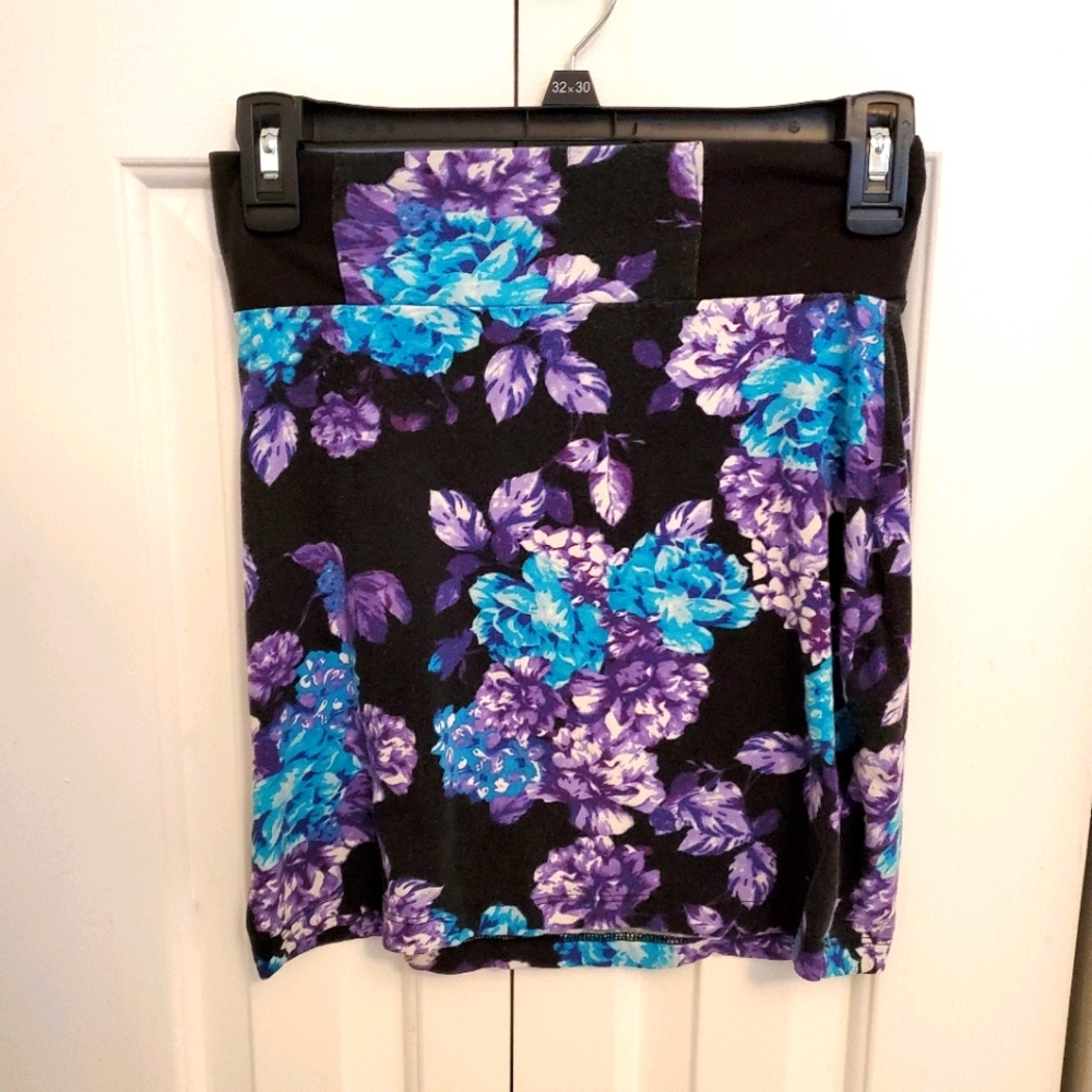 Floral midi skirt